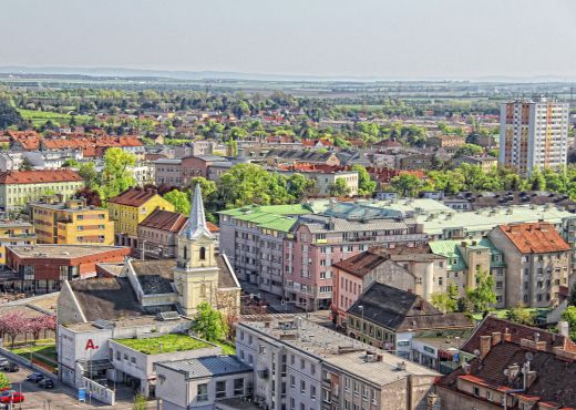 Panoramafoto von Schwechat